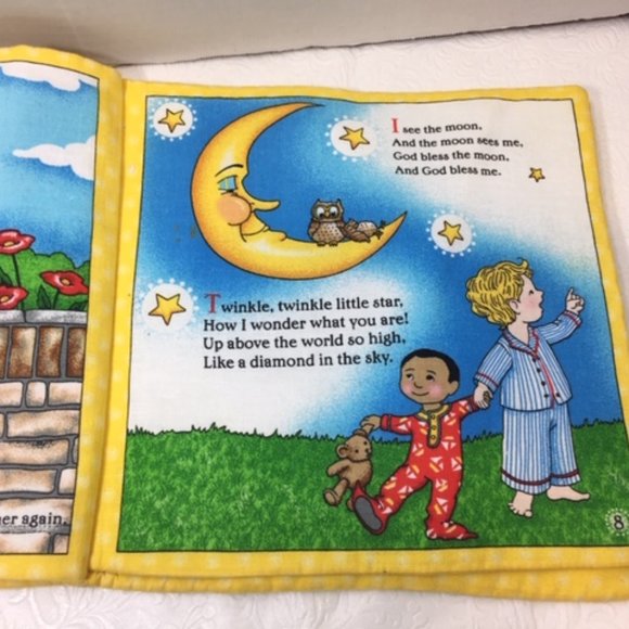 Mary Engelbreit's Mother Goose Vol 1 Soft Cloth Fabric Baby Book 9.5" - Picture 6 of 10